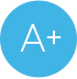icon of an A+